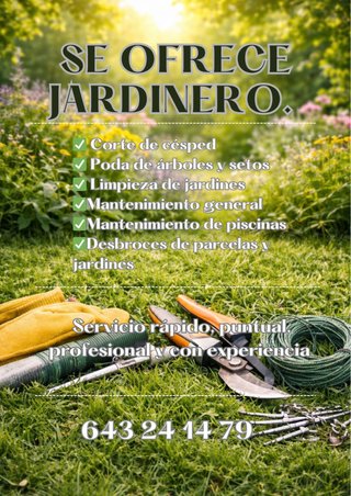 Desbroce, limpieza, jardineria, piscinas