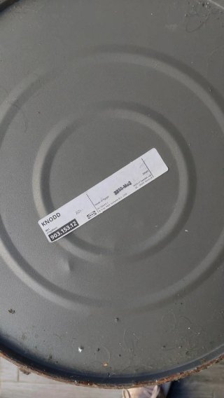 Cubo metálico gris con tapa 40 litros