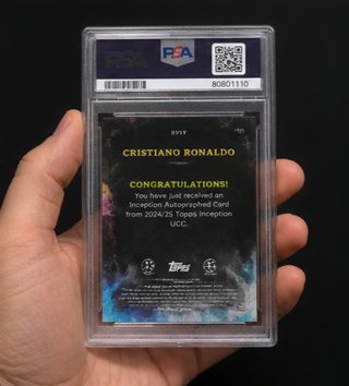 Carta Cristiano Ronaldo PSA 2025 Inception UCC