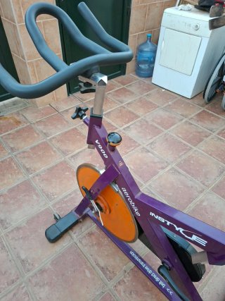 Bicicleta Estática Morada