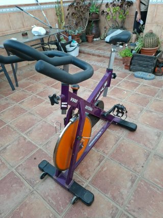 Bicicleta Estática Morada