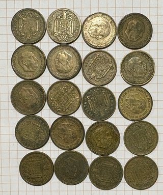 Lote 20 Monedas Pesetas Franco 1963