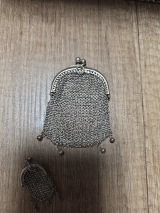 Monedero de plata antiguo