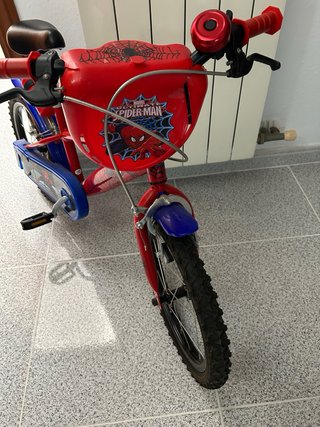 Bicicleta Infantil Spiderman Roja