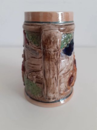 Coppia boccali birra ceramica smaltata