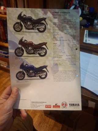 Catálogo Yamaha XJ 900 S Diversion Original
