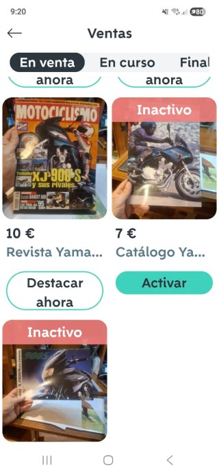 Catálogo Yamaha XJ 900 S Diversion Original