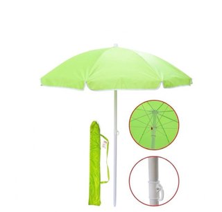 Sombrilla Playa y Jardín 240cm XL Verde - Nueva