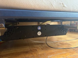 Cama articulada metálica con somier de madera