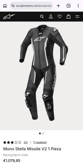 Mono Alpinestars Stella Missile V2 (1p) Mujer 42