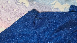 Falda-pantalón azul brillante