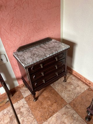 Dormitorio Clásico Completo Madera Oscura