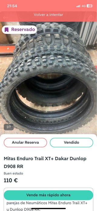 Mitas Enduro Trail XT+ Dakar D908 RR