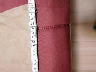 Maglia effetto camoscio beige e nera