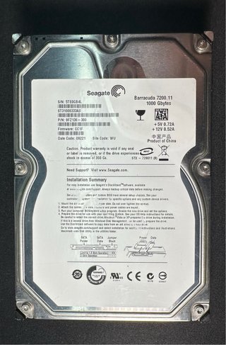 Disco Duro Seagate Barracuda 1TB