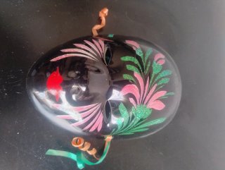 Máscara Veneciana Decorativa - Porcelana Negra