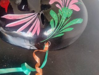 Máscara Veneciana Decorativa - Porcelana Negra