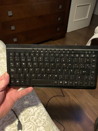 Teclado USB QWERTY Negro