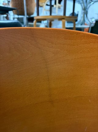 Sillas (4) Andreu World madera y tela 1980s