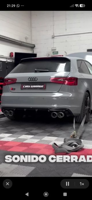 Tramo final escape Audi A3 Sedán