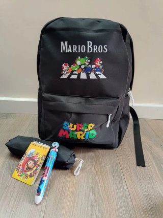 Mochila Escolar Mario Bros
