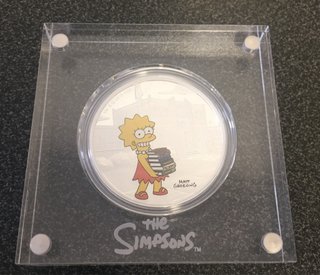 Colección 8 onzas plata 999 Los Simpson