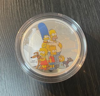 Colección 8 onzas plata 999 Los Simpson