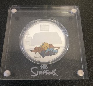 Colección 8 onzas plata 999 Los Simpson