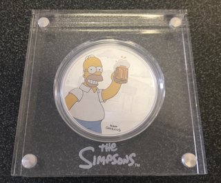 Colección 8 onzas plata 999 Los Simpson