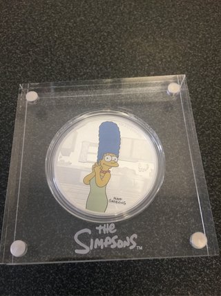 Colección 8 onzas plata 999 Los Simpson