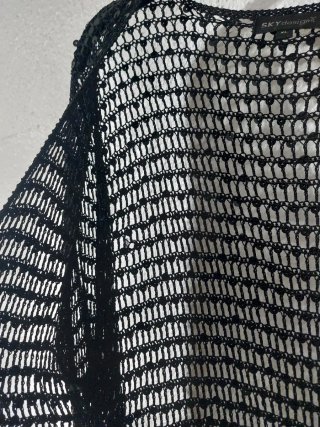 Chaqueta redecilla negra lentejuelas