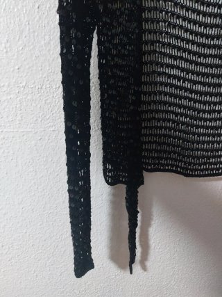 Chaqueta redecilla negra lentejuelas