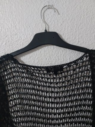 Chaqueta redecilla negra lentejuelas