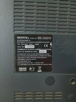 Televisor Sony Bravia Negro