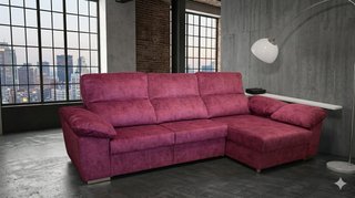 Sofá Turin Rosa Tela