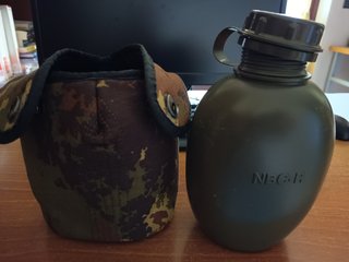 Tre borracce militari capienza 2 litri