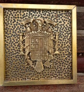 Escudo España Bronce Una Grande Libre