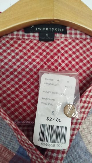 Vestido Twenty One cuadros Talla S