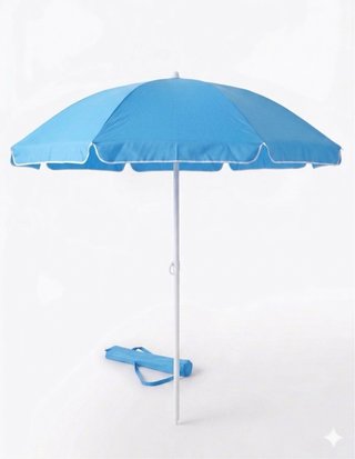 Sombrilla Playa Grande 200cm Azul - Nueva