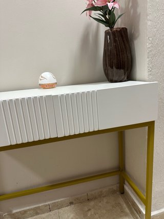 Entradita consola metal y madera