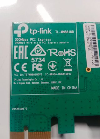 Tarjeta WiFi TP-Link PCI con Antenas