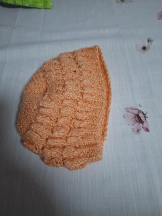 Gorro tejido naranja