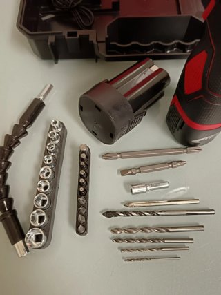 Taladro Atornillador Inalámbrico (2 Baterías)