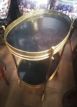 Mesa camarera LATÓN DORÉ