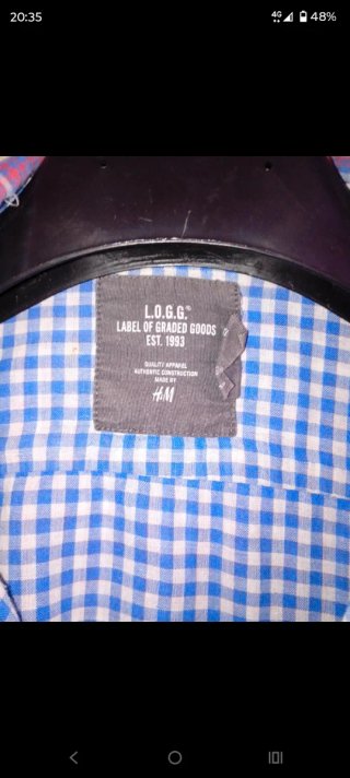 Camicia uomo a quadri blu e rossi