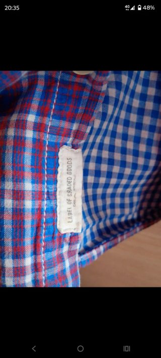 Camicia uomo a quadri blu e rossi