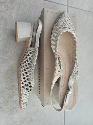 Zapatos Corina mujer dorados/plateados