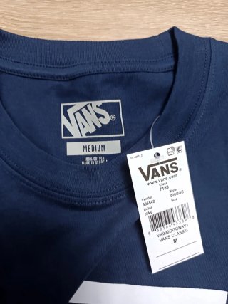 Camiseta Vans Logo Azul Talla M