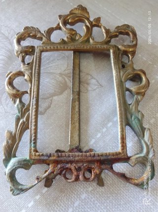 Marco de foto antiguo bronce
