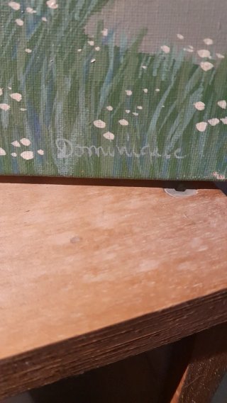 Cuadro al óleo firmado